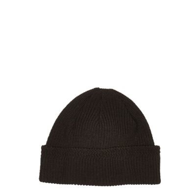 Black docker beanie hat